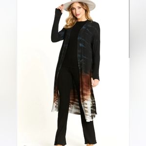 River + Sky Tie Dye Mini Duster size Small Hand Made in CA